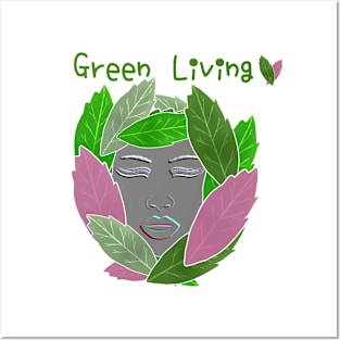 Green Living, Eco-friendly paintings. Posters and Art